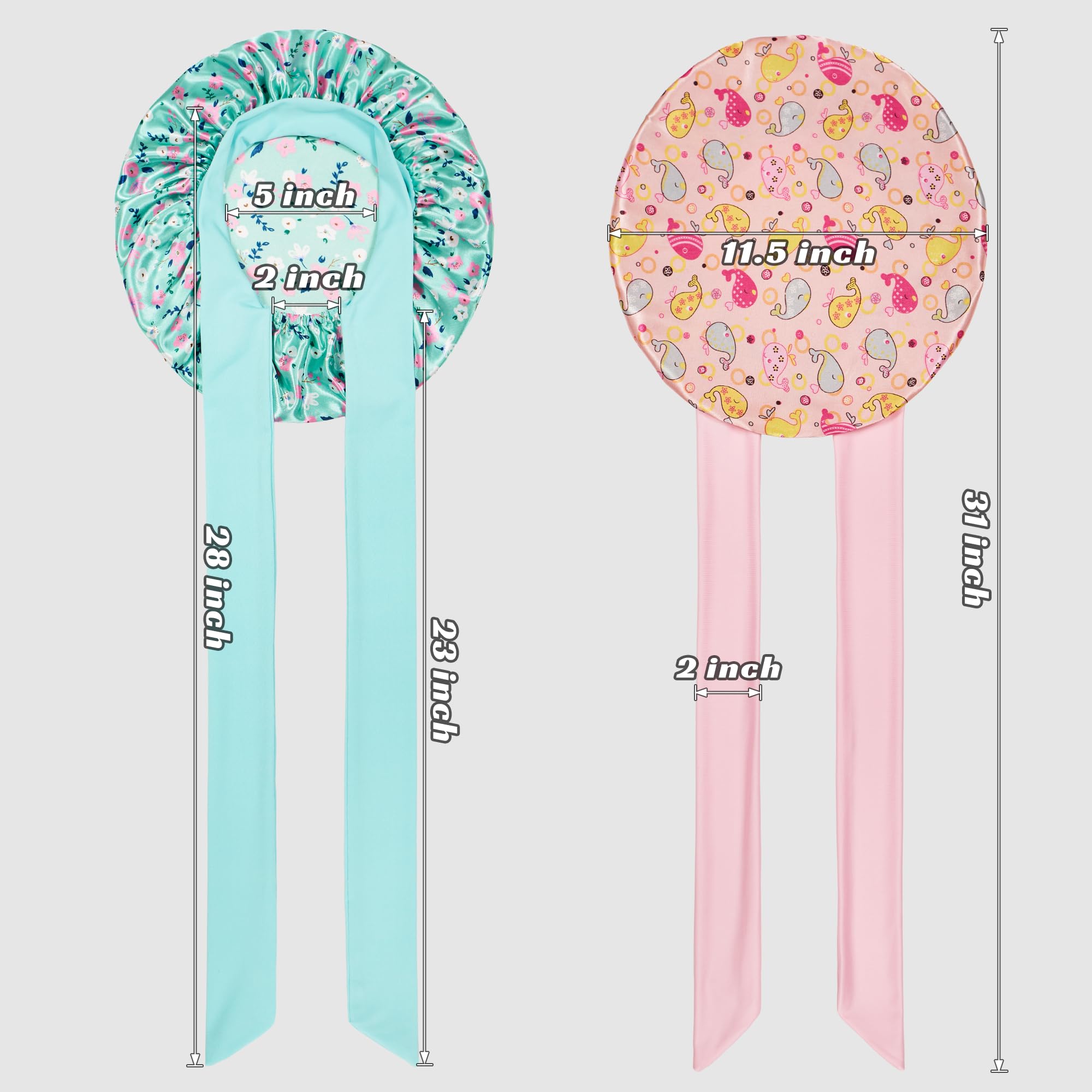 Bonnet choshion enfant taille unique avec élastique pour toutes les coiffures.