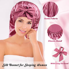 Choshion bonnet satin qualité premium douceur pour la peau et boucles sans frottement.