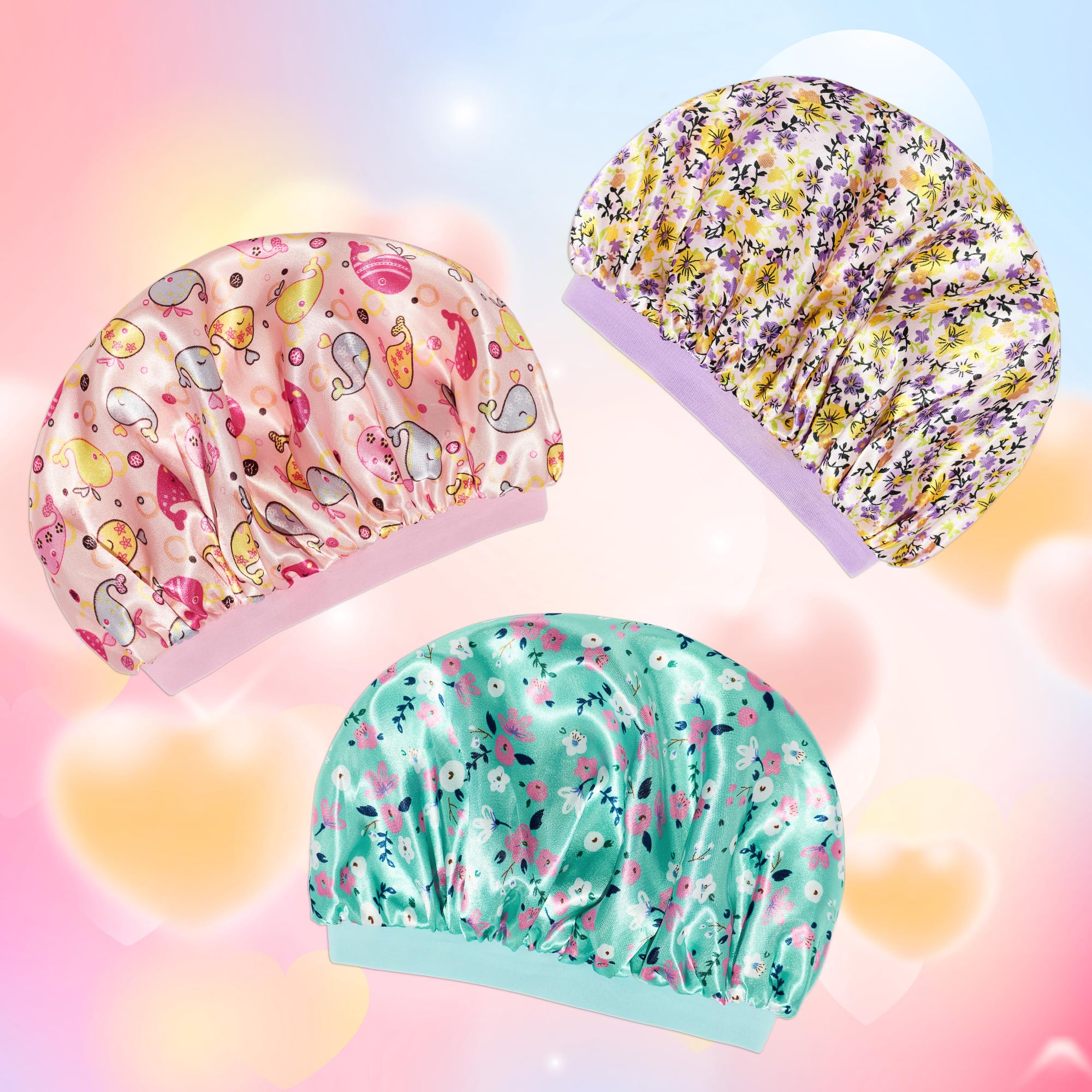 Choshion bonnet taille unique enfant soie, protection cheveux durable.