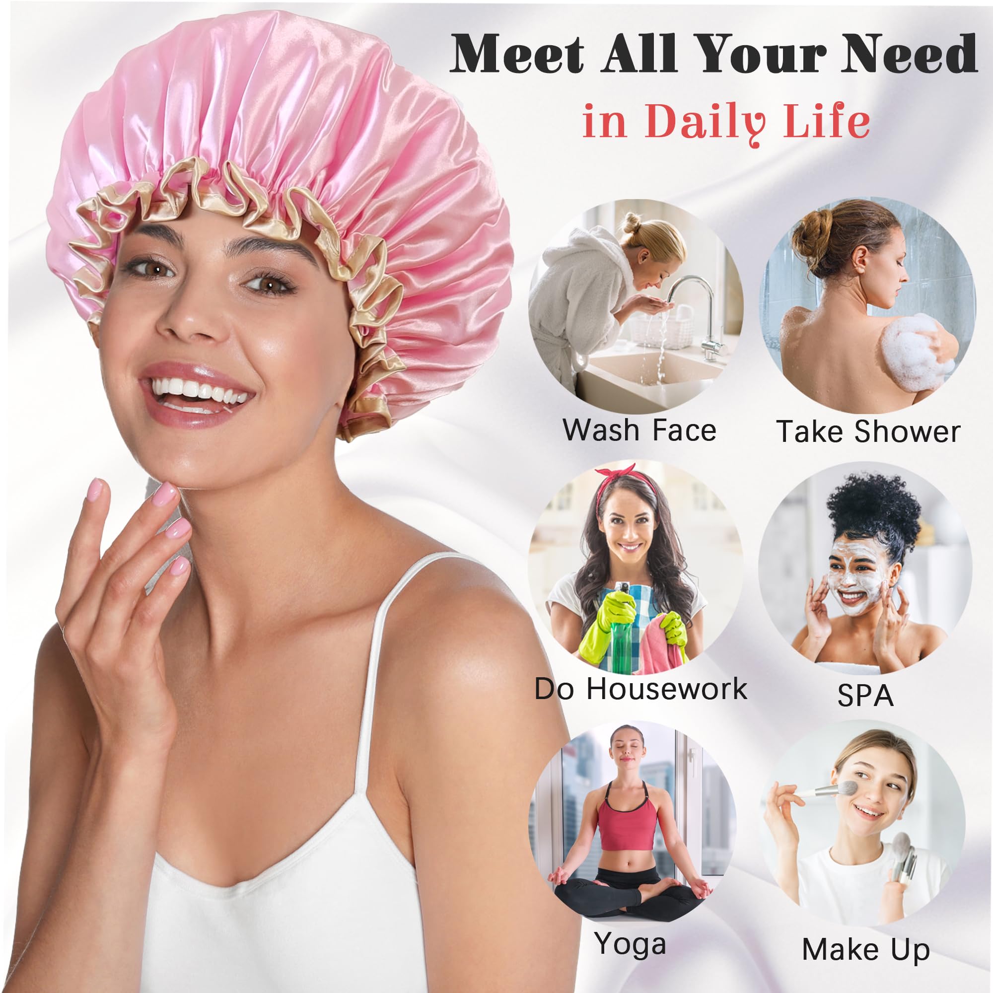 Choshion chapeau-douche lavable en machine et portable pour voyage.