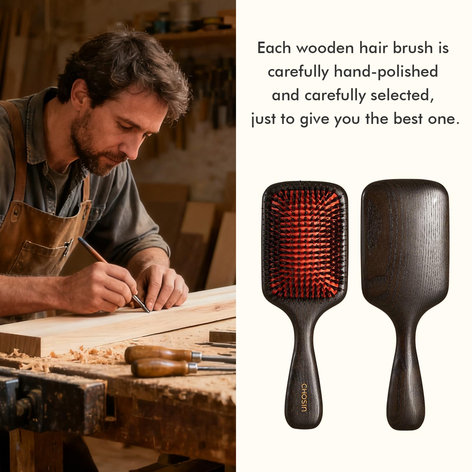 CHOSIN brosse-massage-cuir-chevelu-stimulation: massage qui peut revitaliser le cuir chevelu.