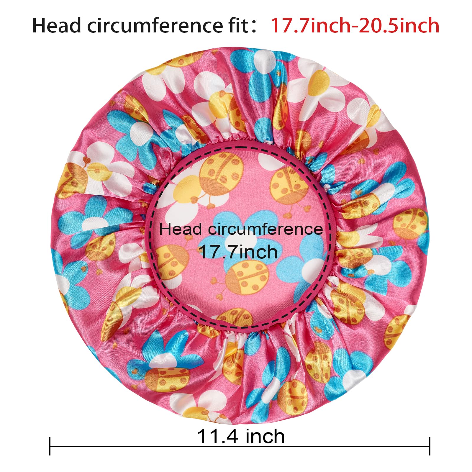 Choshion bonnet satin enfant taille unique adaptée à la plupart des tours de tête