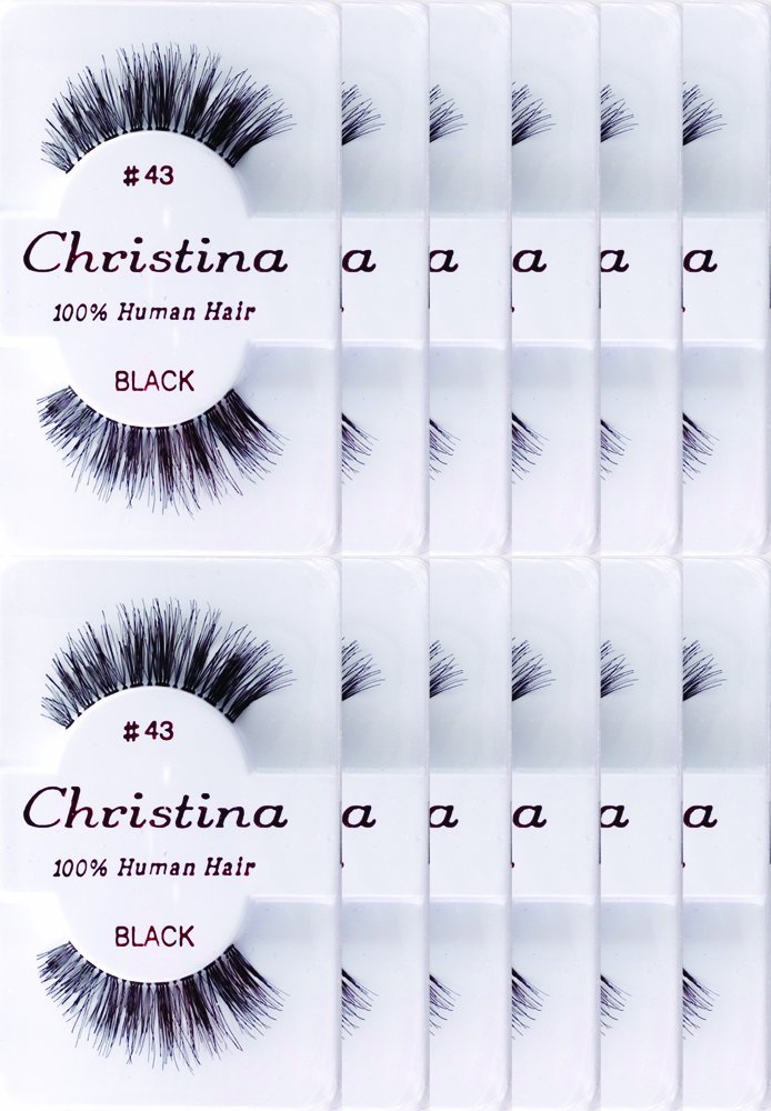 Christina Style 43, cils naturels pour maquillage quotidien et regard élégant.