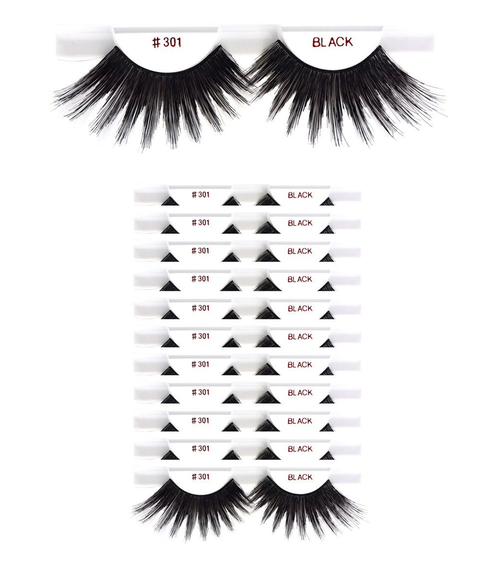 Christina 301: ensemble de 12 paquets, cils naturels pour un regard subtil.