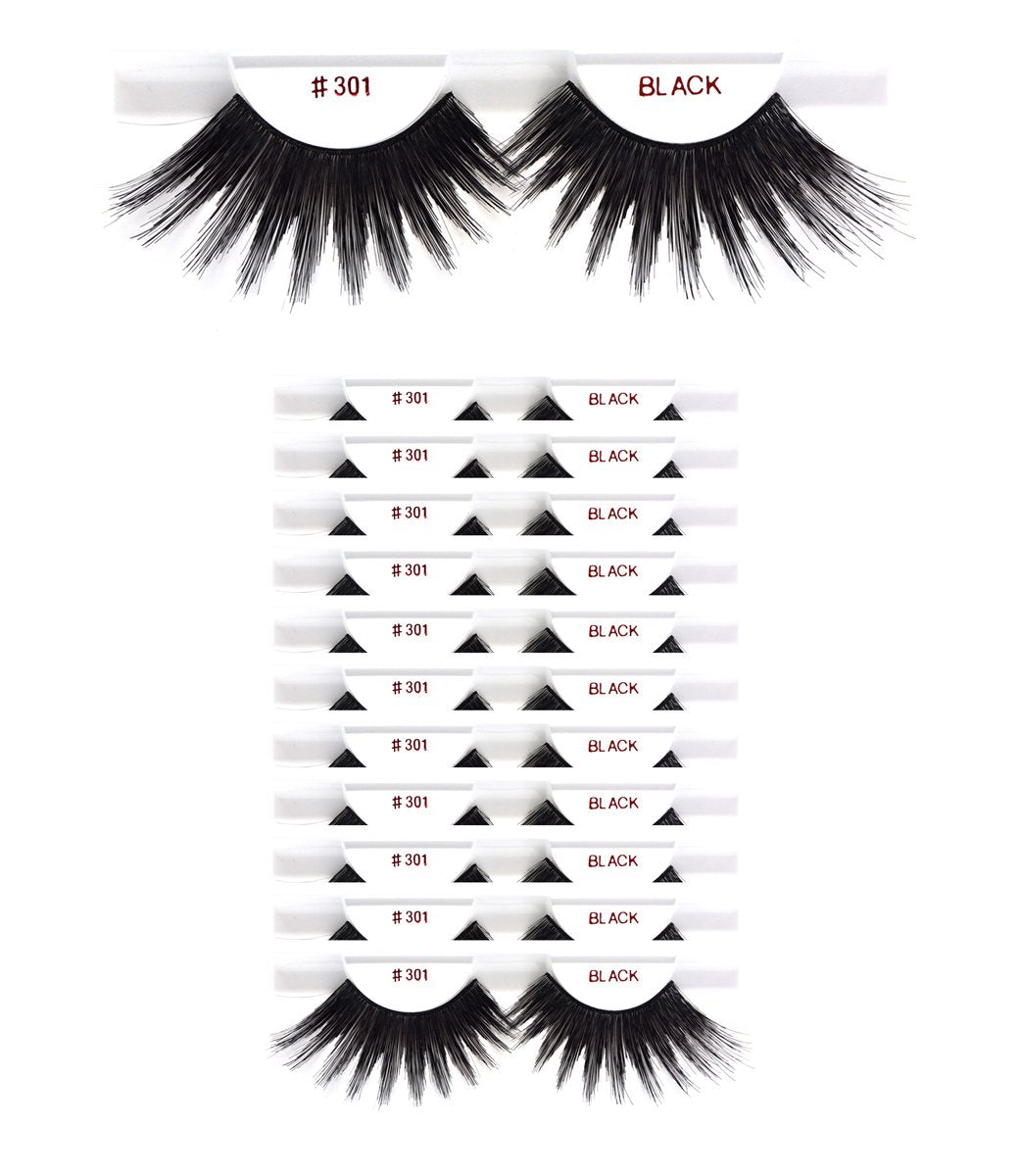 Christina 301: ensemble de 12 paquets, cils naturels pour un regard subtil.