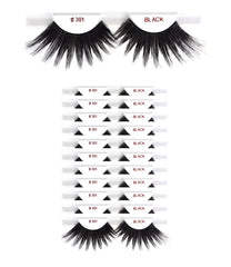 Christina 301: ensemble de 12 paquets, cils naturels pour un regard subtil.