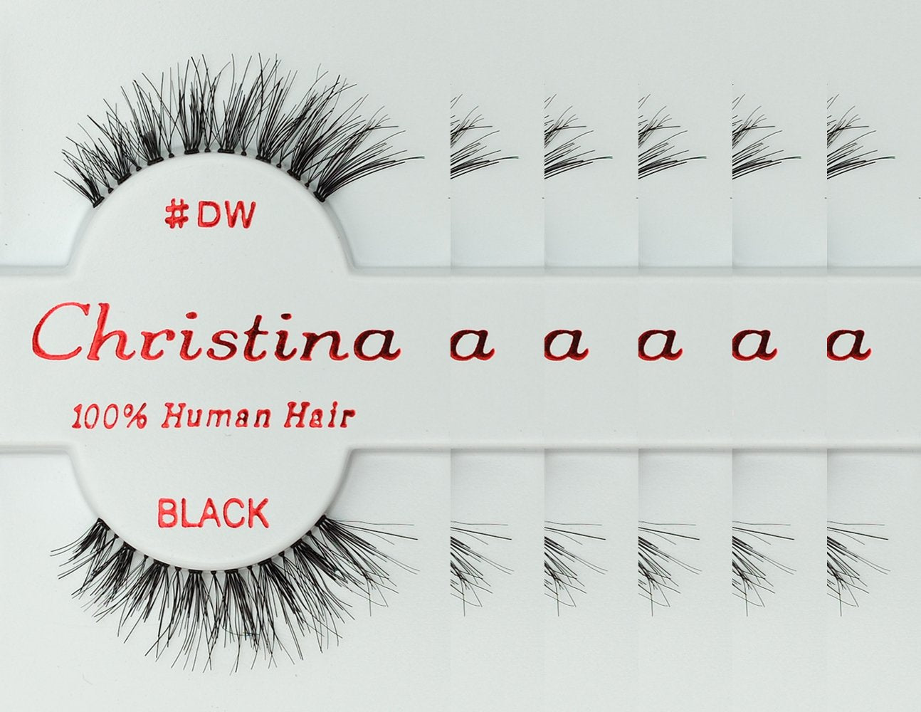 Cils Christina 6-pack DW, look naturel et application facile.