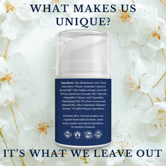 Texture crème légère de Christina Moss Naturals Original Moisturizer prouvant sa facilité d’application