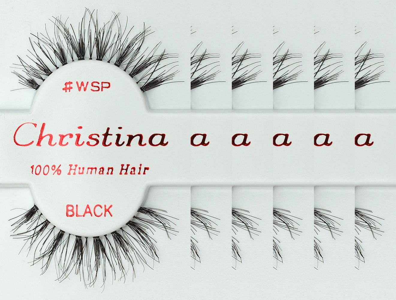 Christina WSP 6 paquets Cils : regard naturel et utilisation quotidienne aisée.