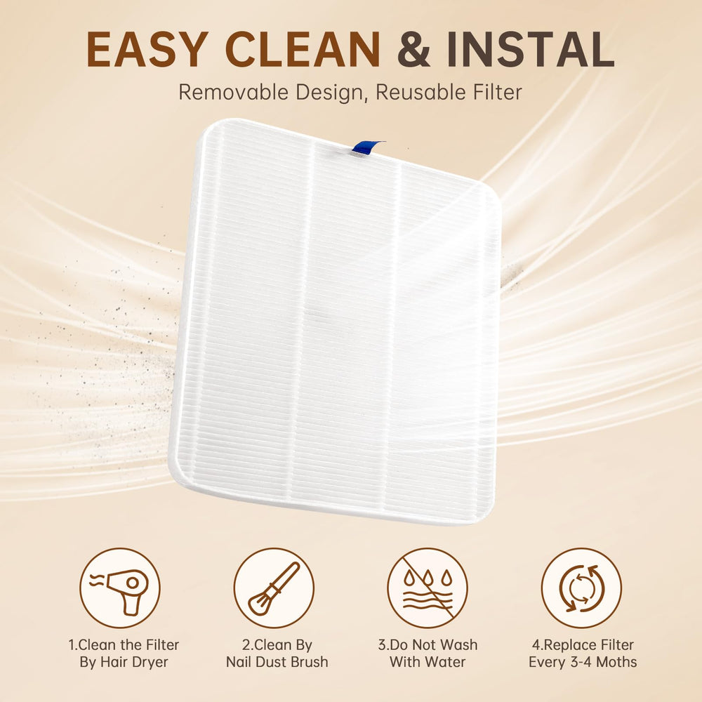 CHRISTINE SHELLY Accessoires-entretien simplifient le nettoyage du filtre.