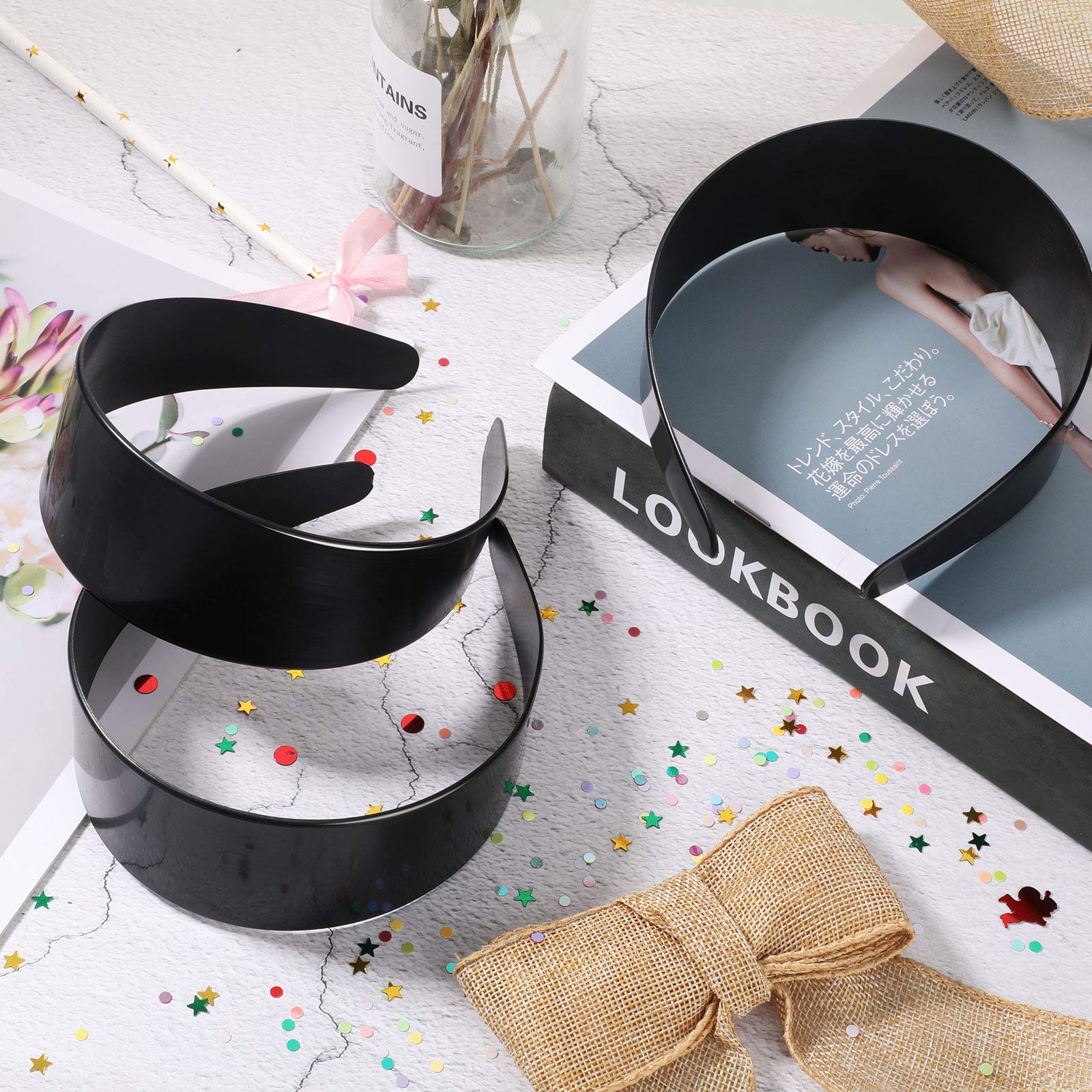 Bandeau noir Chuangdi pour DIY bijoux capillaires et personnalisation