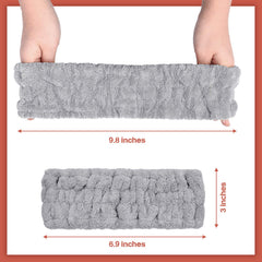 Chuangdi bandeau spa gris clair: ensemble absorbant et confortable
