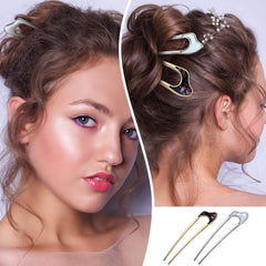 Chuangdi, epingle en U design simple, adaptée aux longs et moyens.