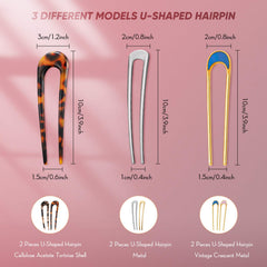 Pinces Chuangdi fourche métal: fixation fiable pour cheveux épais.