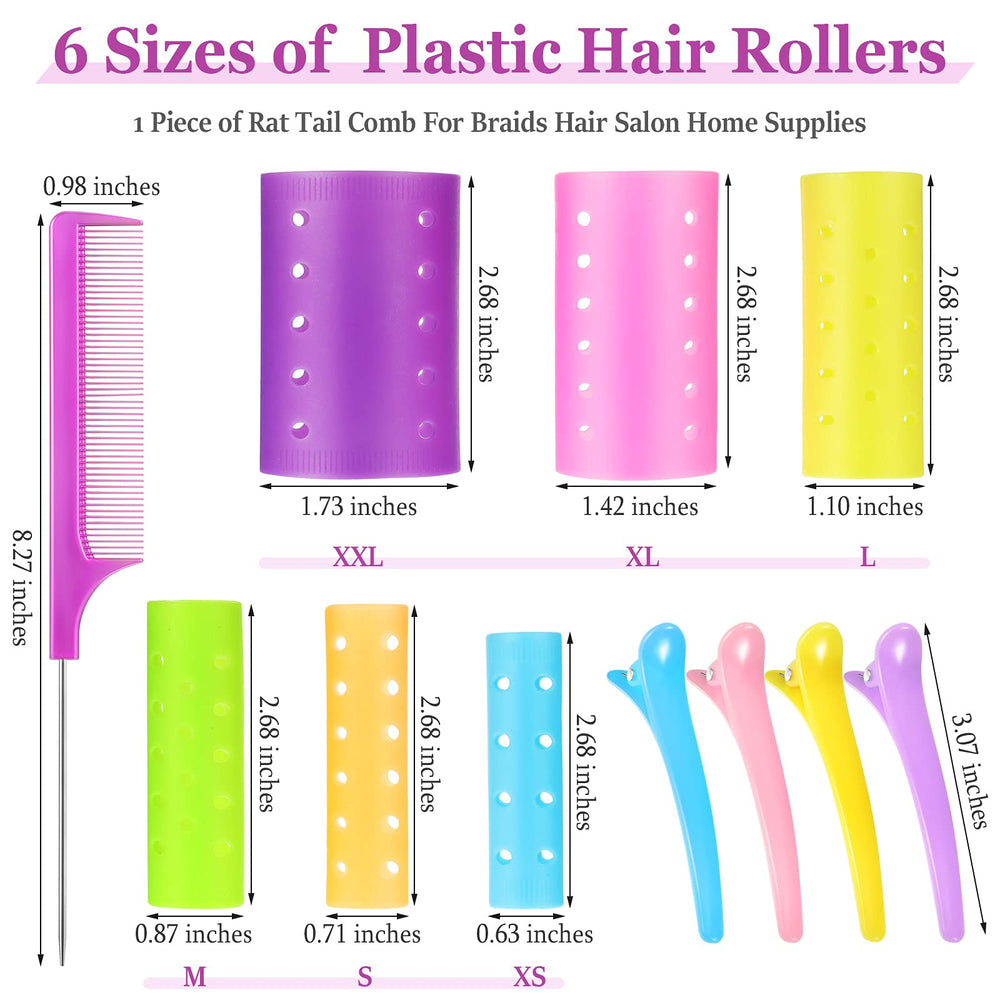 Rouleaux plastiques Chuangdi de tailles variées pour mèches différentes