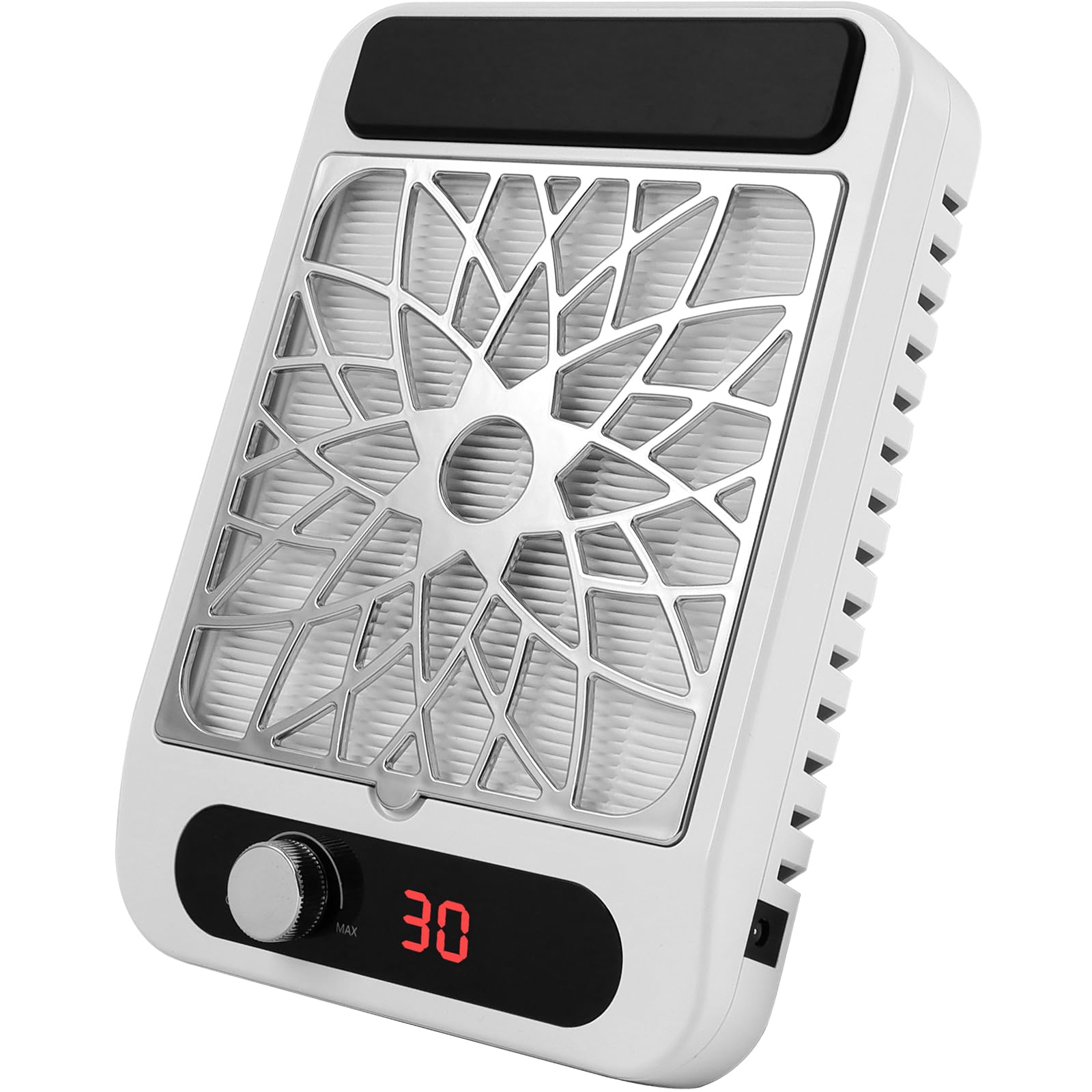 Chufa collecteur de poussière pour ongles compact, pratique sur table de manucure.