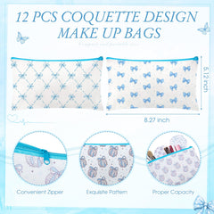 Motif coquette bleu Chunful pour un style élégant.