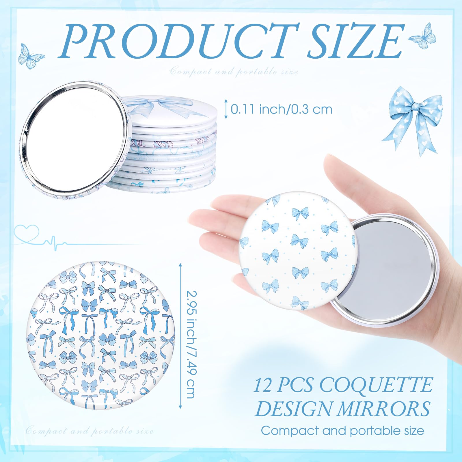 Trousse maquillage en toile bleue Chunful, rangement pratique.