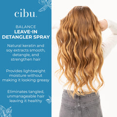 CIBU Balance: ingrédients kératine et soja pour nourrir les cheveux.