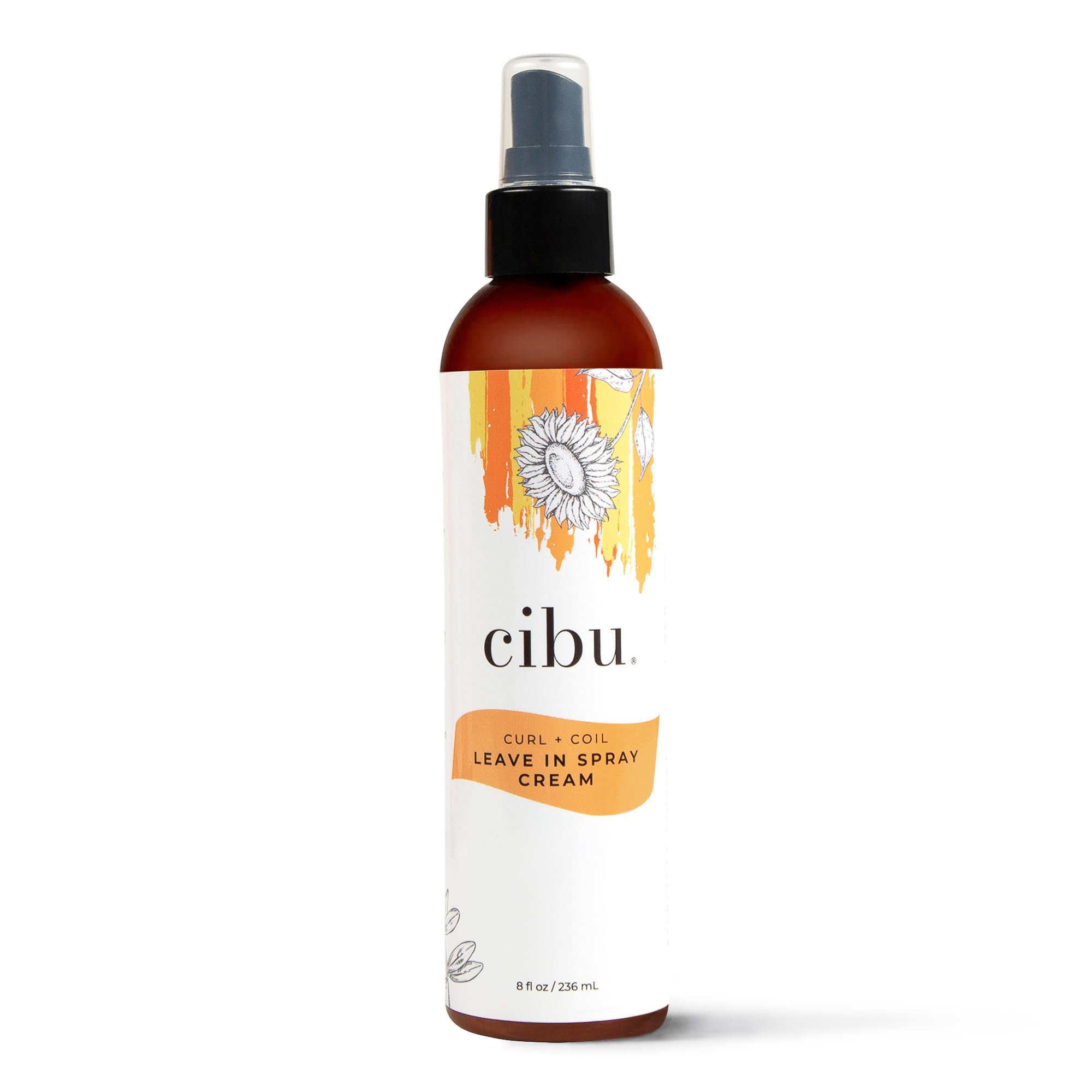 CIBU Brume-Crème démêlante boucles et torsades, démêlage en douceur et brillance.