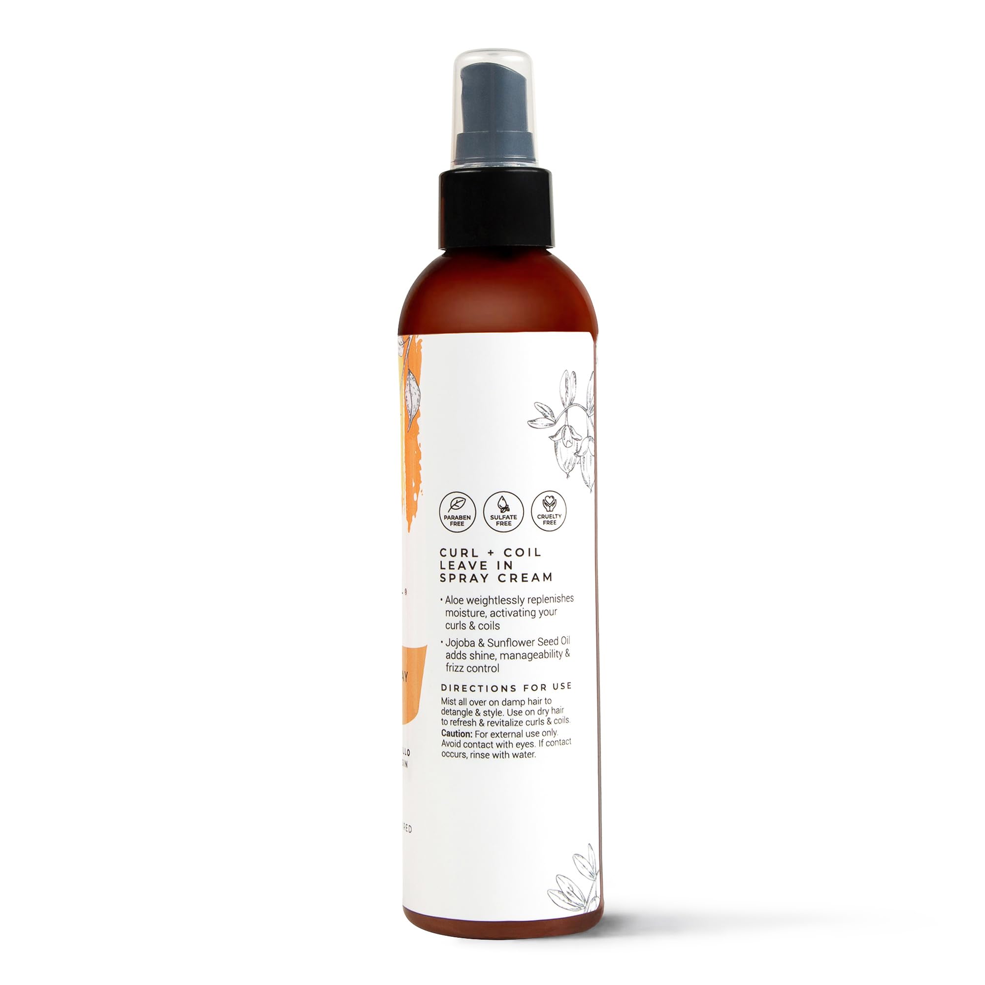 CIBU Brume-Crème démêlante sur cheveux mouillés, définition des boucles.