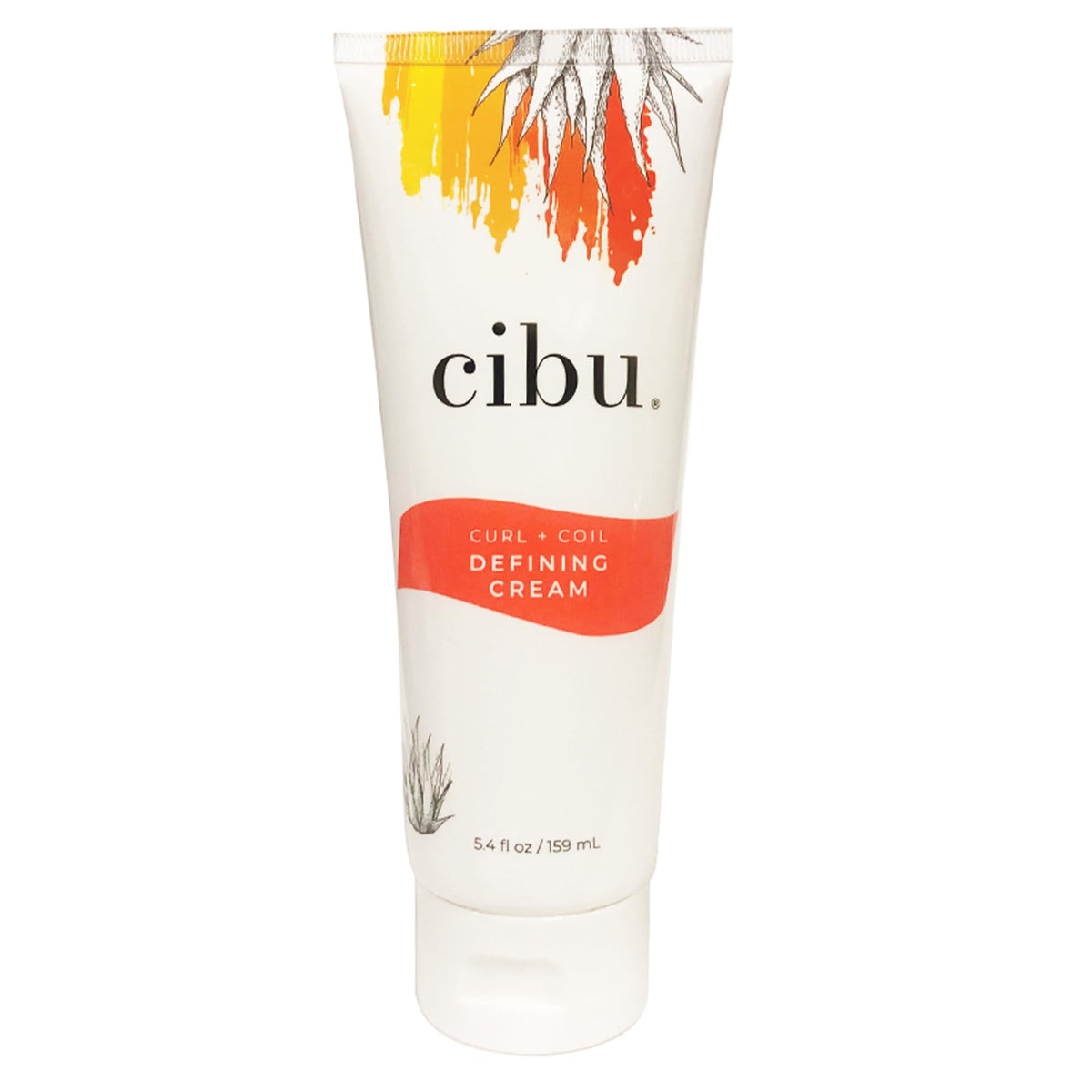 CIBU Crème Définissante Boucles – flacon visible, définition nette et tenue légère.