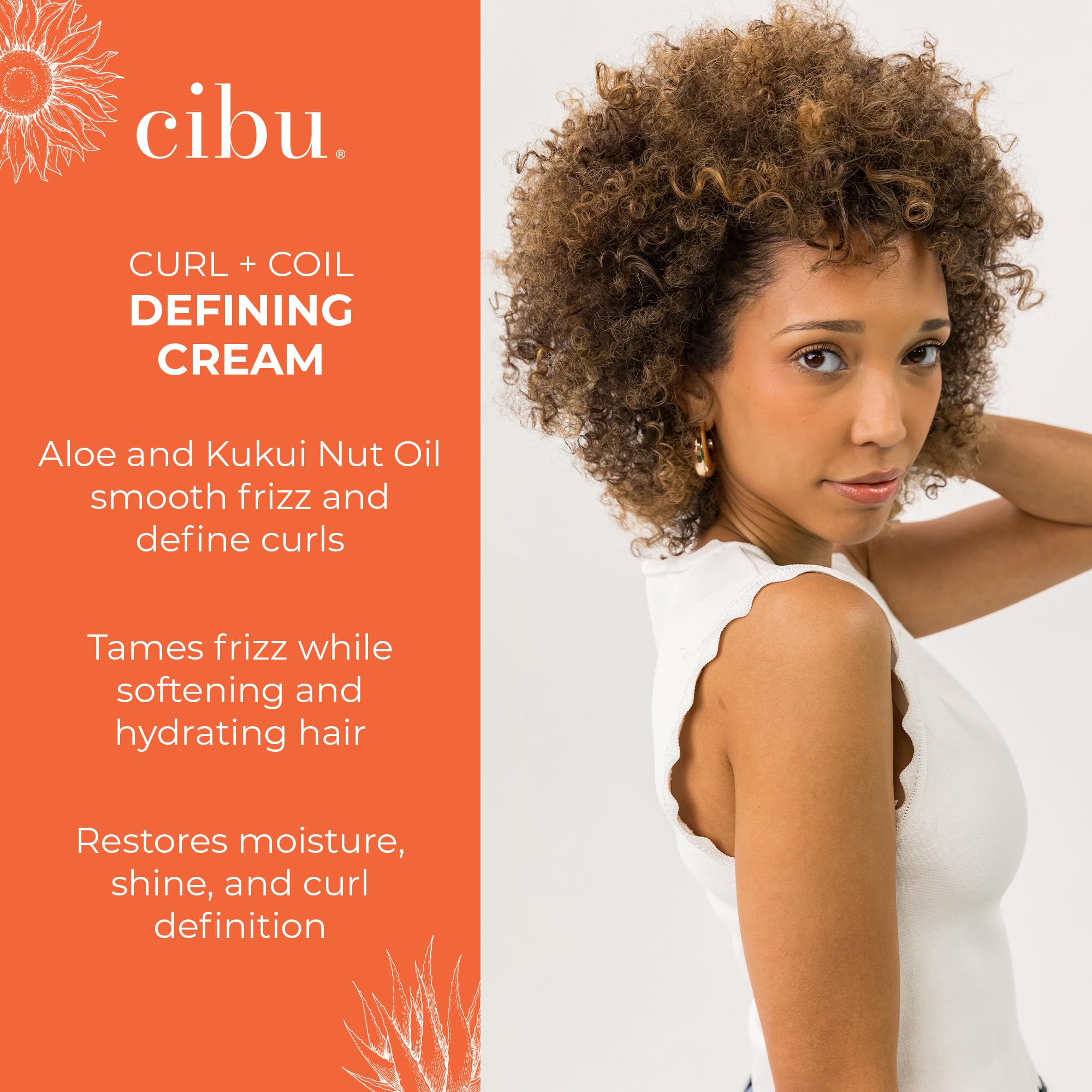 CIBU Crème Définissante Boucles – texture lisse et contrôle des frisottis.
