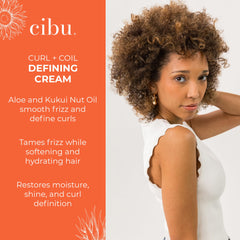 CIBU Crème Définissante Boucles – texture lisse et contrôle des frisottis.