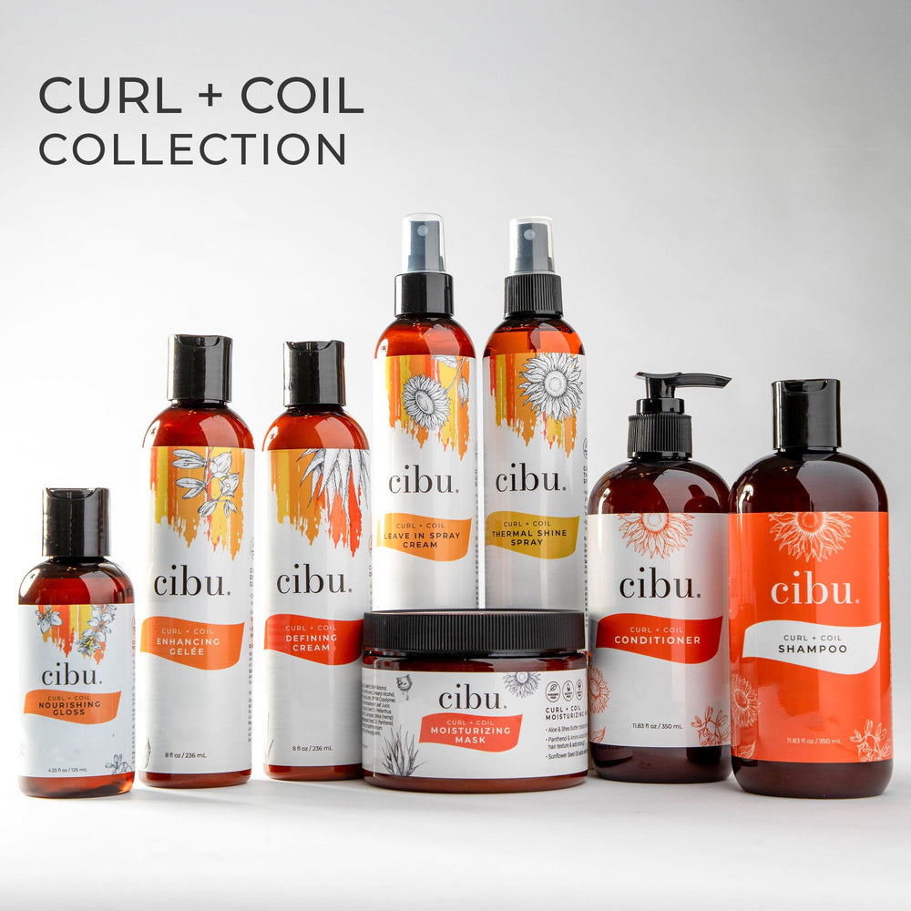 CIBU Crème Définissante Boucles – emballage élégant et professionnel, soin capillaire qualitatif.