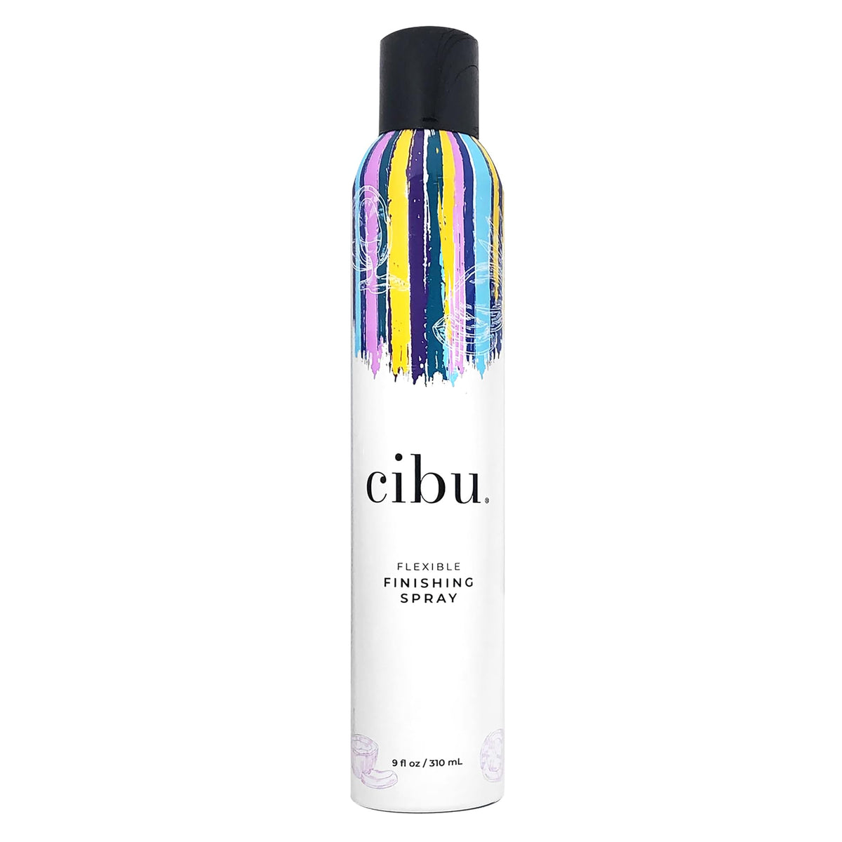 CIBU spray-finition-flexible : brillance et protection pour cheveux.