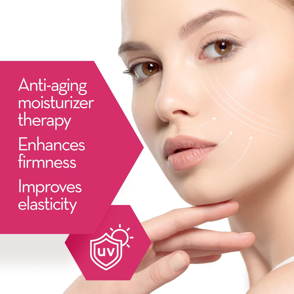 Application matinale sur le visage pour un soin léger.