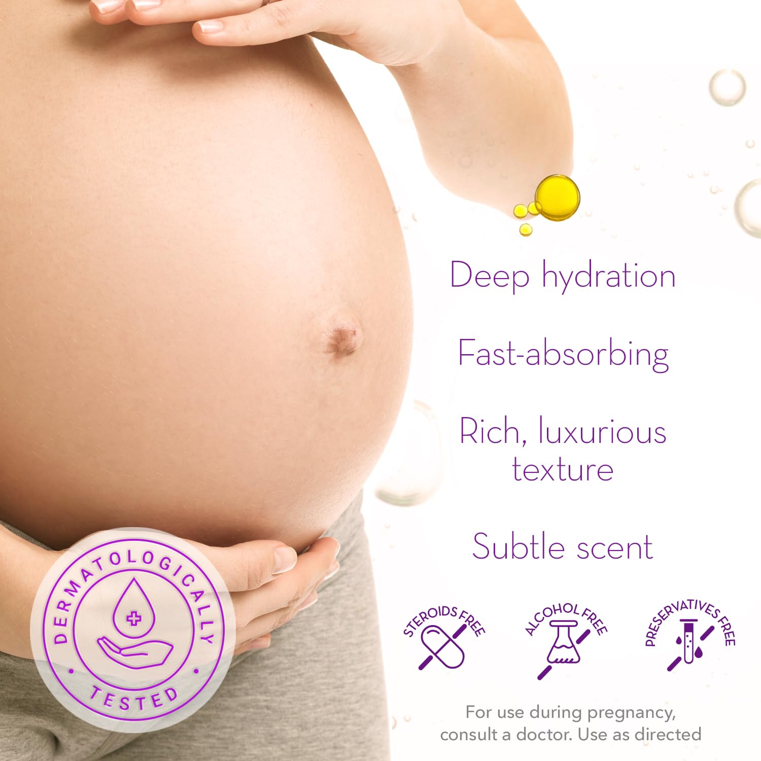 Cicatricure Cica Oil pregnancy care bottle supports belly stretch mark maintenance
