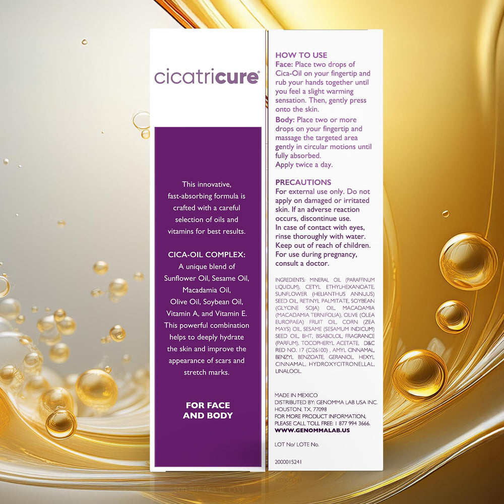 Cicatricure Cica Oil scar-care routine for fading marks and even tone