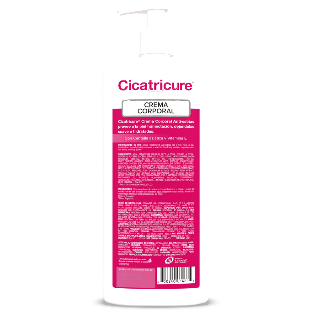 Texture riche Cicatricure Anti‑Estries – application douce et hydratation durable.