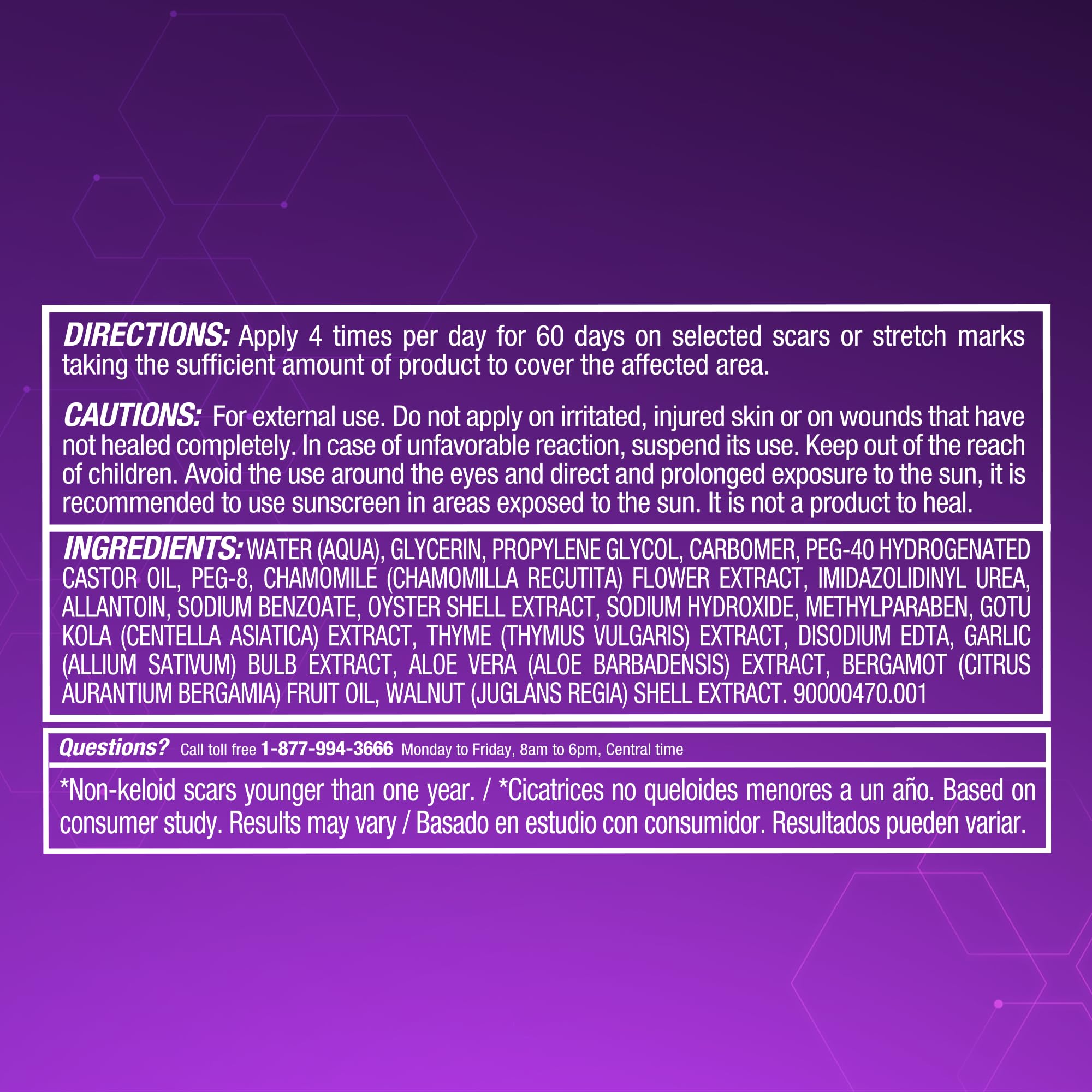 Cicatricure Gel Avancé, routine quotidienne possible avec application plusieurs fois par jour.