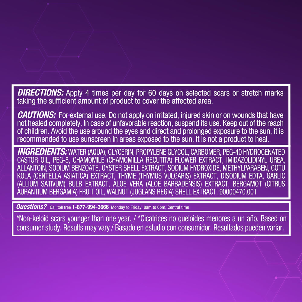 Cicatricure Gel Avancé, routine quotidienne possible avec application plusieurs fois par jour.