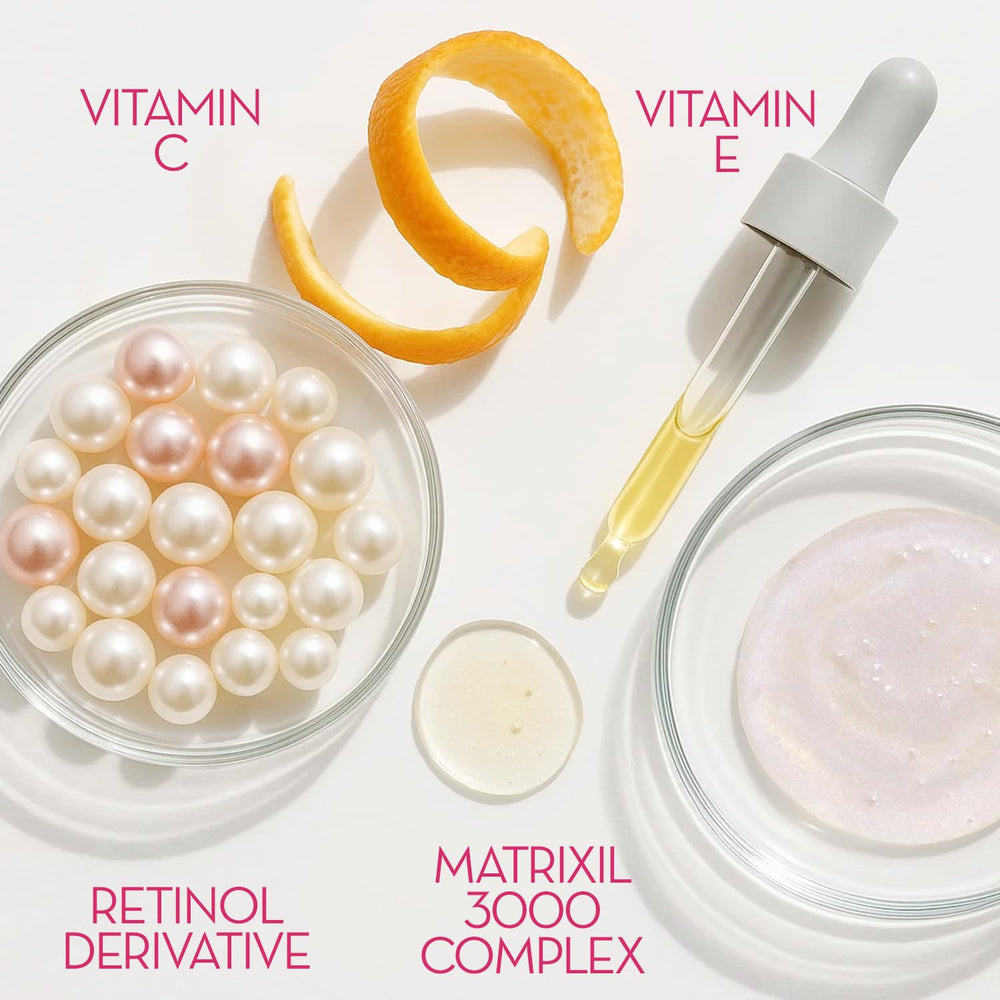Cicatricure ingrédients peptides et antioxydants illustrés sur l'emballage.