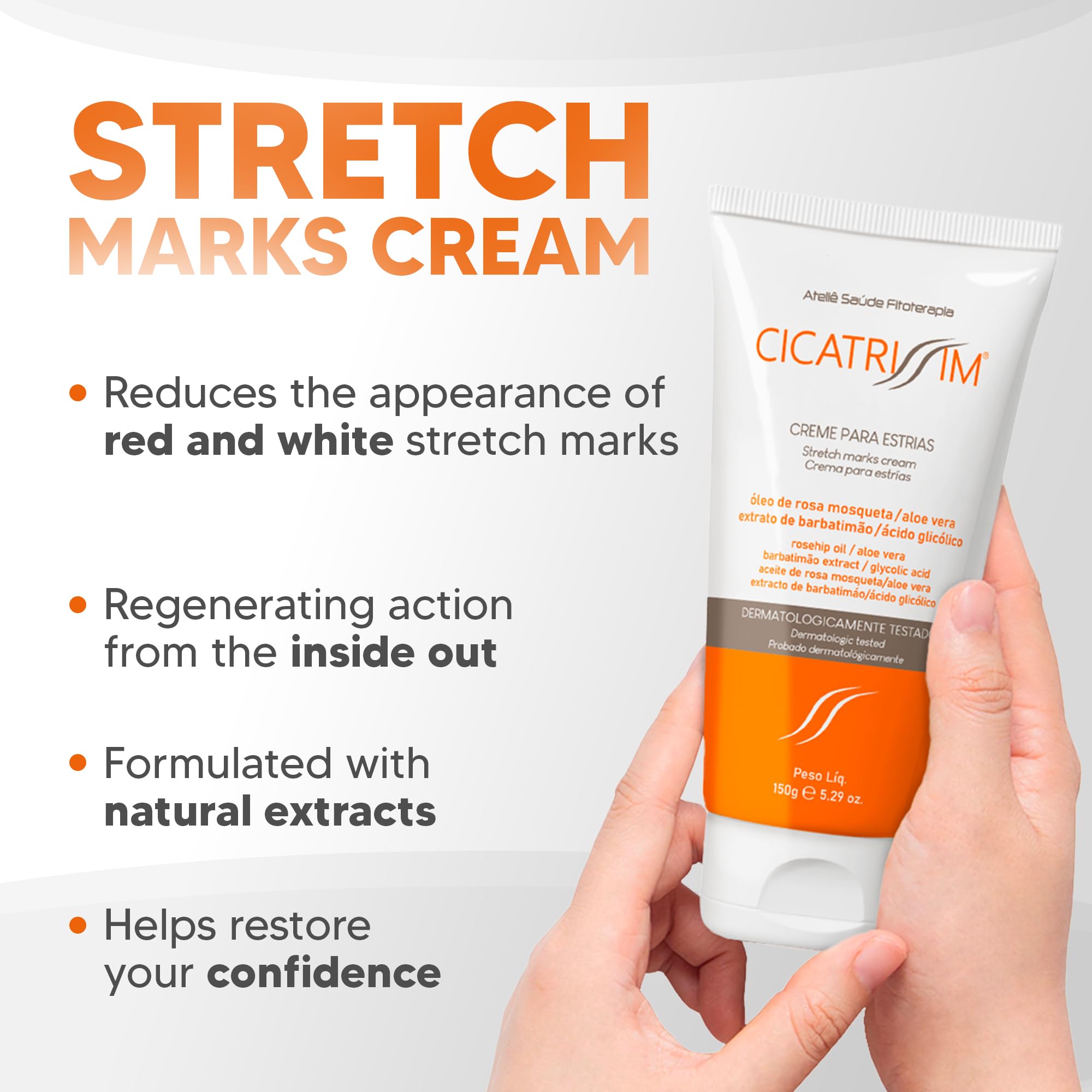 Cicatrissim: texture à absorption rapide qui hydrate sans effet gras.