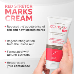 Cicatrissim Crème vergetures violettes, texture délicate et hydratante.