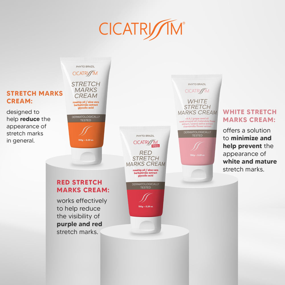 Cicatrissim: usage quotidien dans les zones abdomen, cuisses et seins.