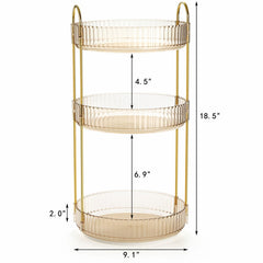 Cididu etageres cosmetiques 3 niveaux: rangement clair et pratique.