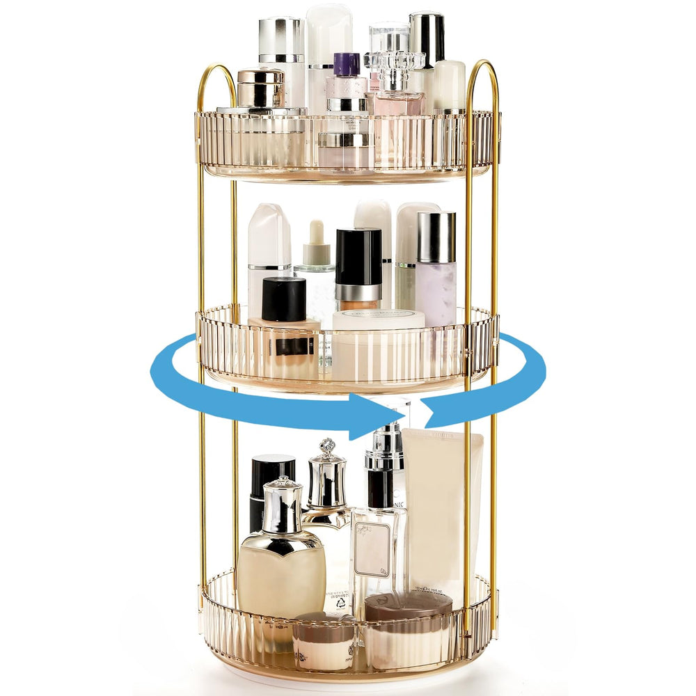 Cididu organisateur makeup rotation-360: accès rapide à vos produits.
