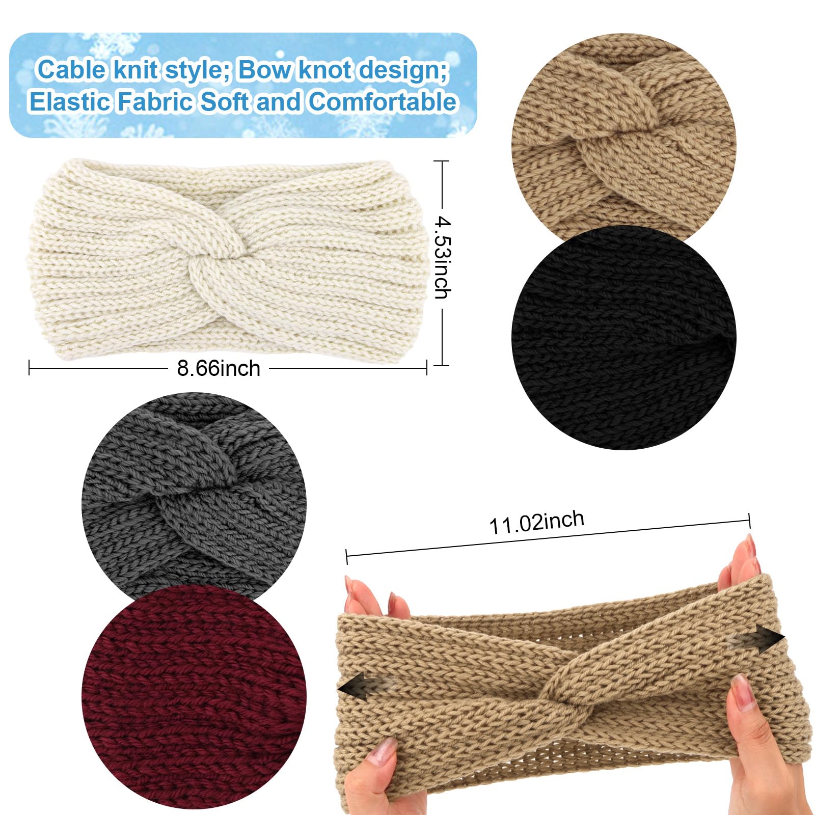 Bandeau camel CIEHER, chaleur agréable et style élégant