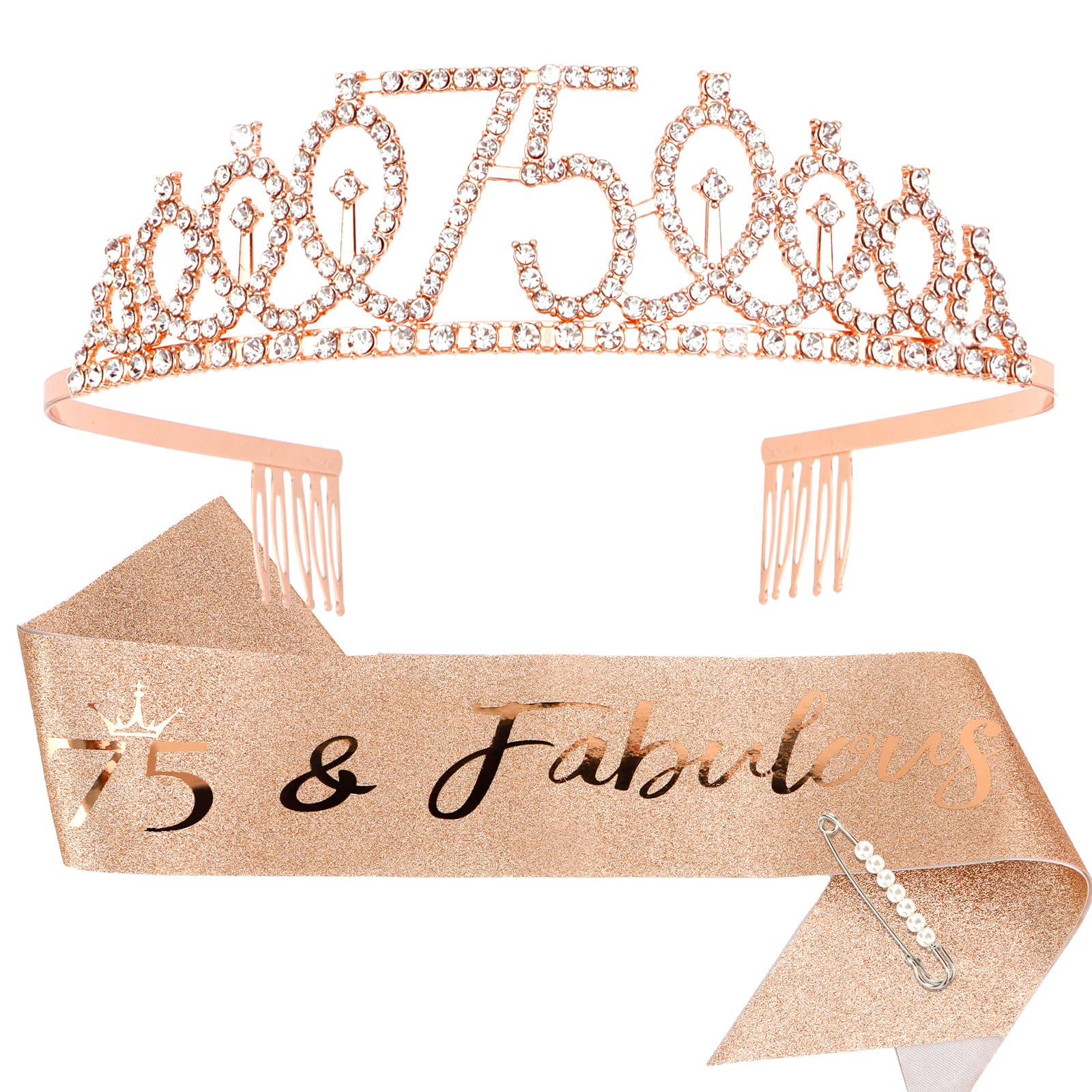 CIEHER couronne 75e anniversaire, éclat brillant pour photos élégantes.