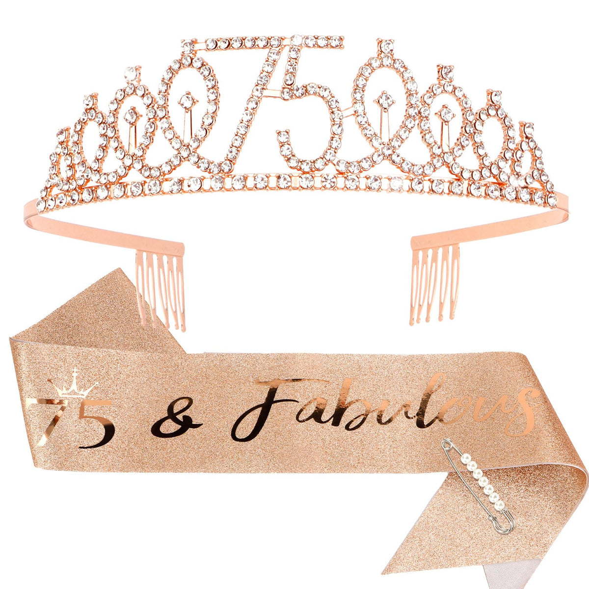 CIEHER couronne 75e anniversaire, éclat brillant pour photos élégantes.