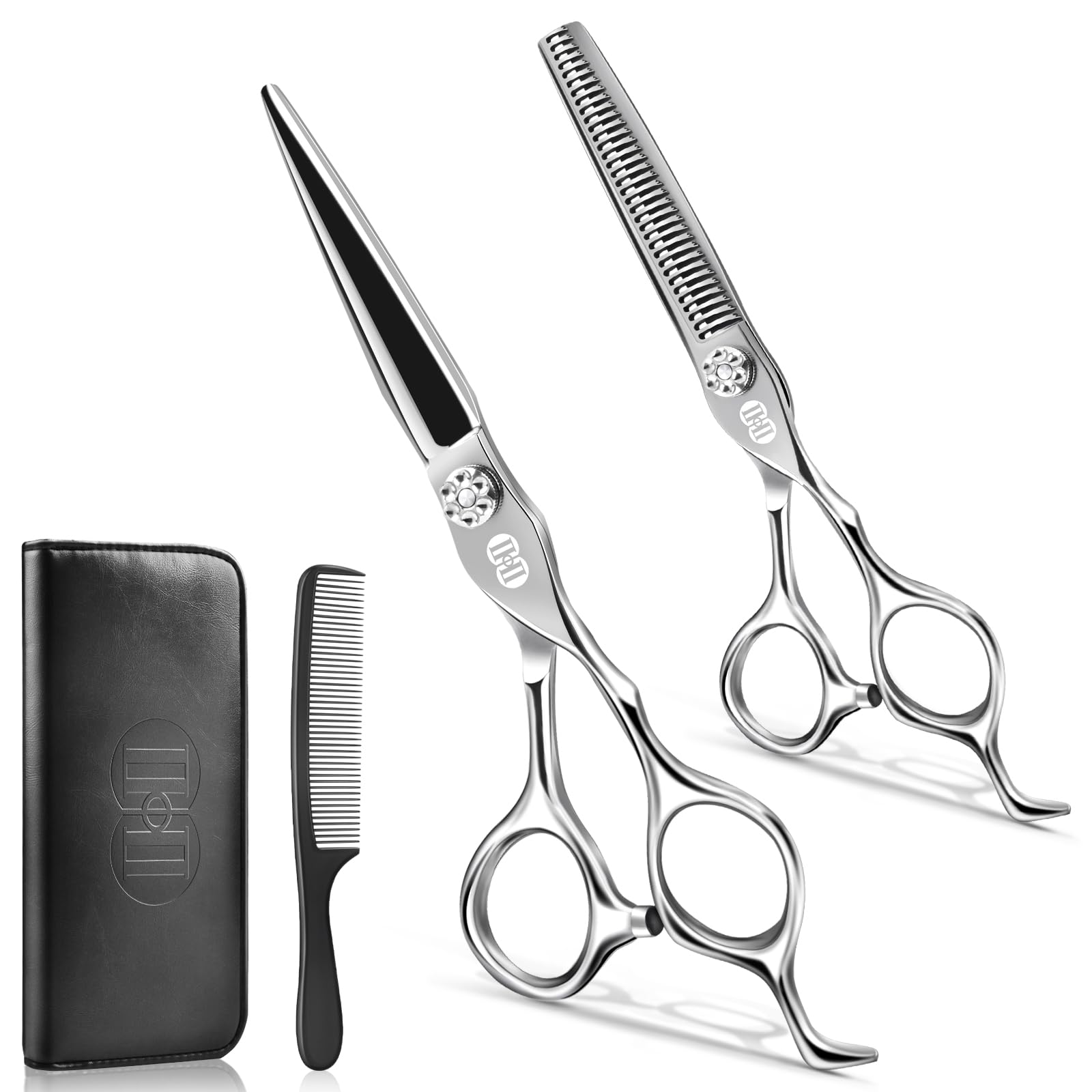 Ciseaux professionnels CIICII pour une coupe précise et nette.