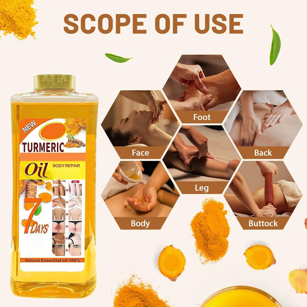 Hydratation longue durée cijikos curcuma huile pour tout le corps