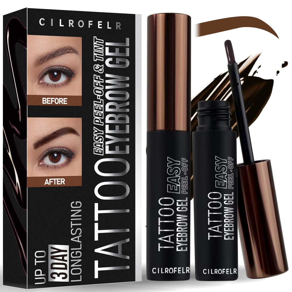 Gel tatouage Cilrofelr pour sourcils, tenue longue durée et sans transfert.