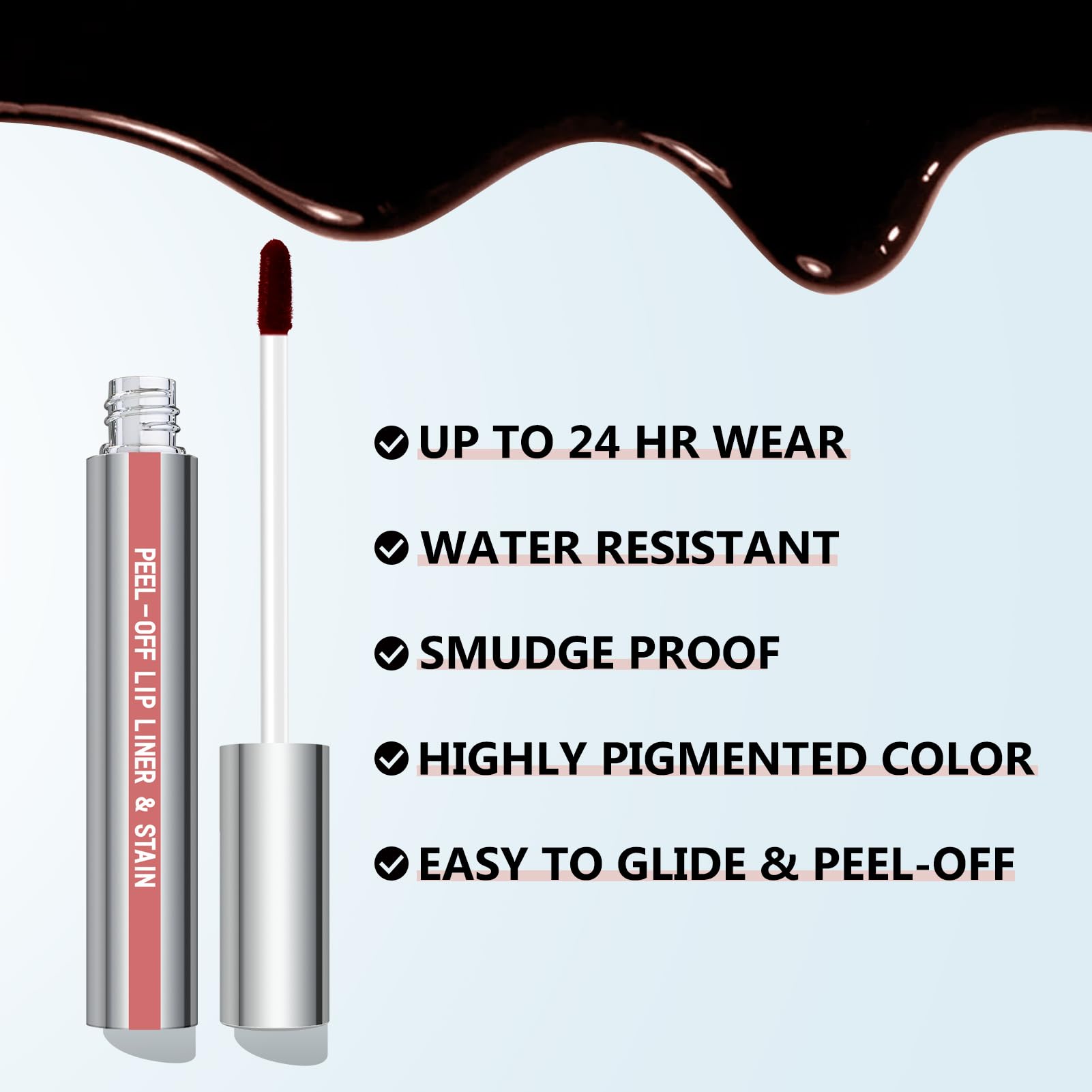 Cilrofelr matte finish lip stain swatches show nude pink versatility