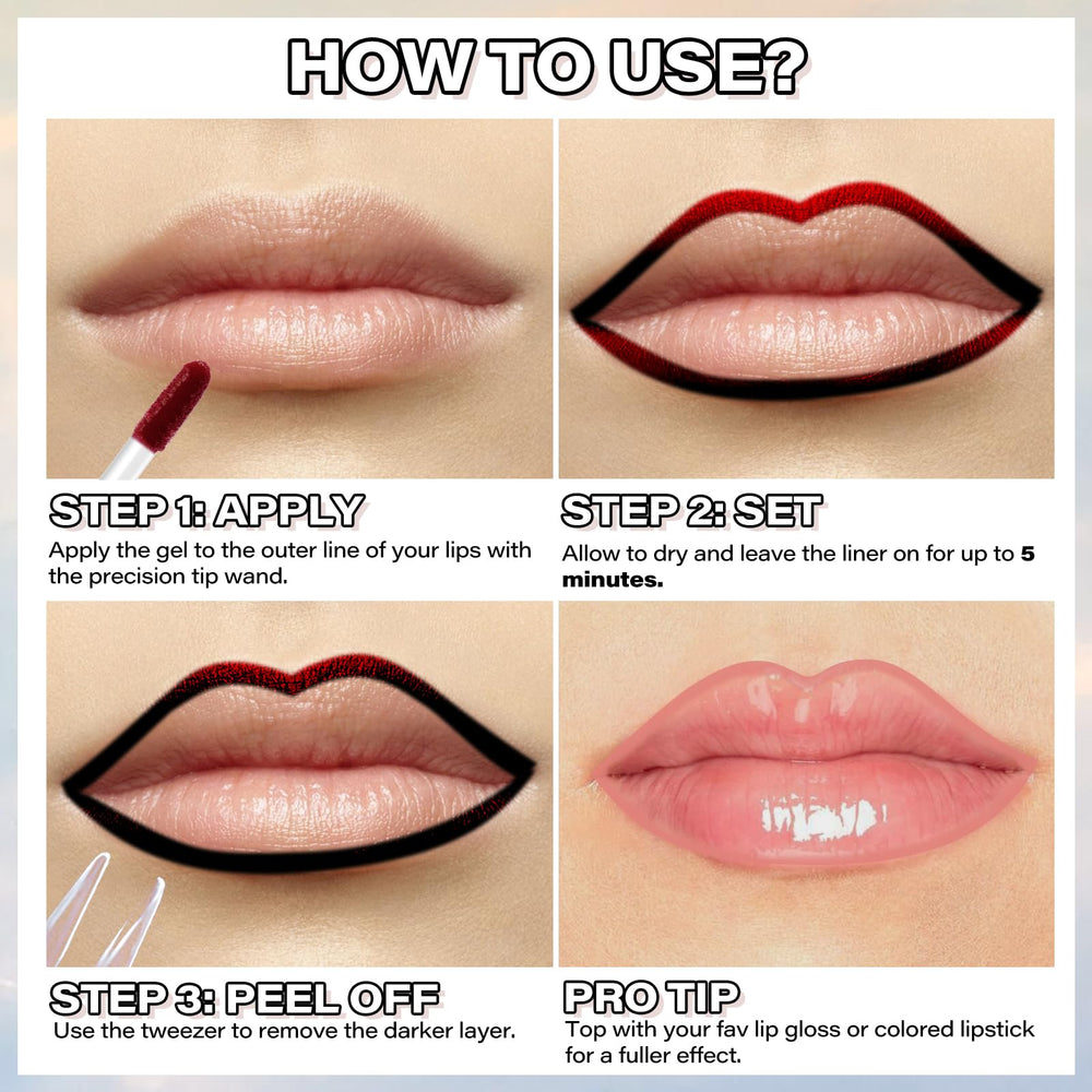 Cilrofelr precision tip enables exact cupid bow outlining